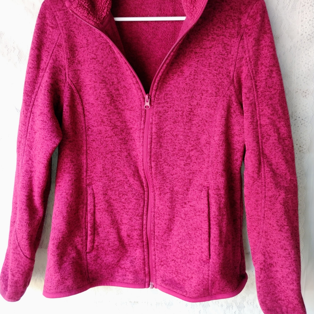 Swiss Tech Women's Pink Full-Zip Hoodie Jacket Sz M